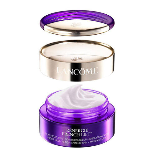 Noční pleťový krém Lancôme Renergie French Lift Night Duo-Retightening Cream + Massage Disk 50 ml poškozená krabička