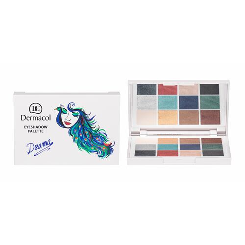 Oční stín Dermacol Luxury Eyeshadow Palette Drama 18 g