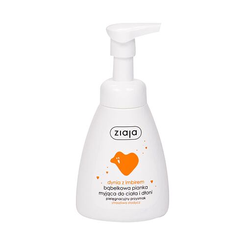 Tekuté mýdlo Ziaja Pumpkin With Ginger Hands & Body Foam Wash 250 ml