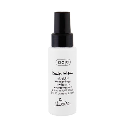 Denní pleťový krém Ziaja Goat´s Milk Ultralight Face Cream SPF 15 50 ml poškozená krabička