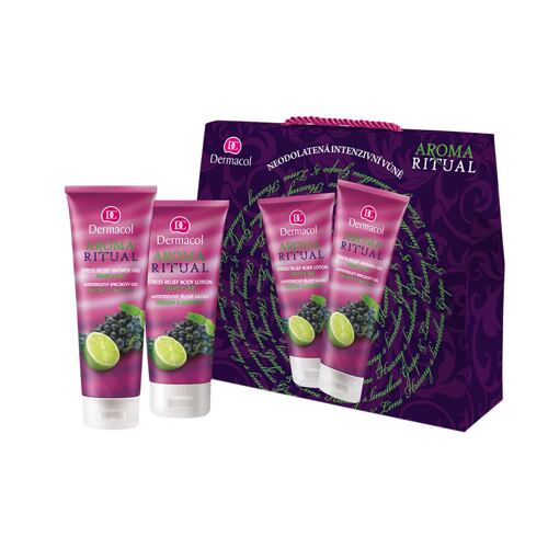 Sprchový gel Dermacol Aroma Ritual Grape & Lime 250 ml poškozená krabička Kazeta