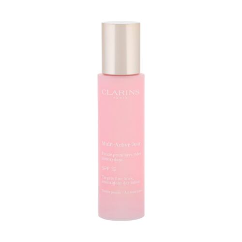 Denní pleťový krém Clarins Multi-Active Fluid SPF15 50 ml poškozená krabička