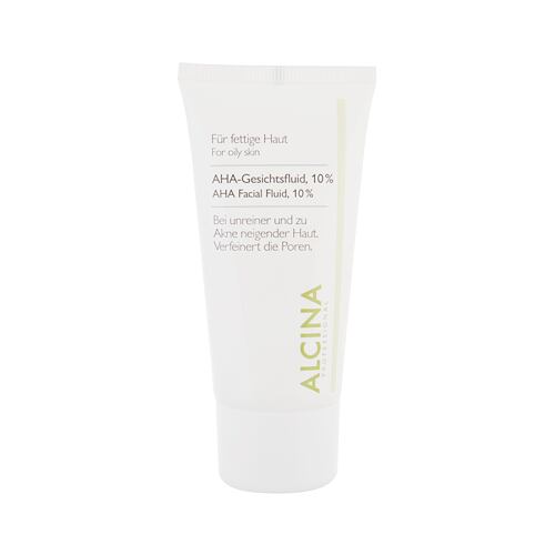 Noční pleťový krém ALCINA For Oily Skin AHA Facial Fluid, 10% 50 ml poškozená krabička
