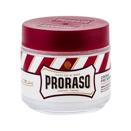 Přípravek před holením PRORASO Red Pre-Shave Cream 100 ml poškozená krabička