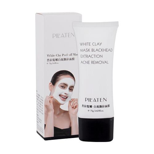 Pleťová maska Pilaten White Clay Peel-Off Mask 75 g poškozená krabička