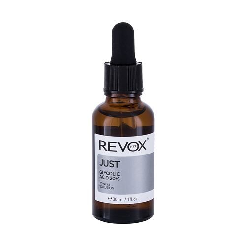 Pleťová voda a sprej Revox Just Glycolic Acid 20% 30 ml poškozená krabička