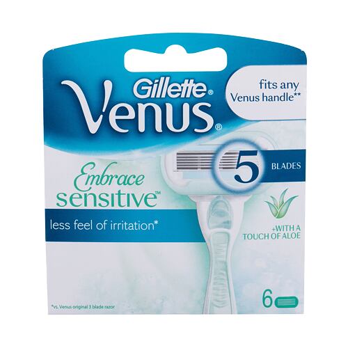 Náhradní břit Gillette Venus Embrace Sensitive 6 ks poškozená krabička