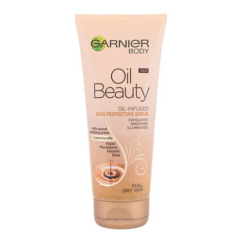 Tělový peeling Garnier Body Oil Beauty Nourishing Scrub 200 ml