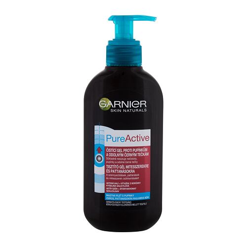 Čisticí gel Garnier Pure Active Charcoal Anti-Blackhead 200 ml