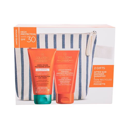 Opalovací přípravek na tělo Collistar Special Perfect Tan Active Protection Sun Cream SPF30 Set 150 ml poškozená krabička Kazeta