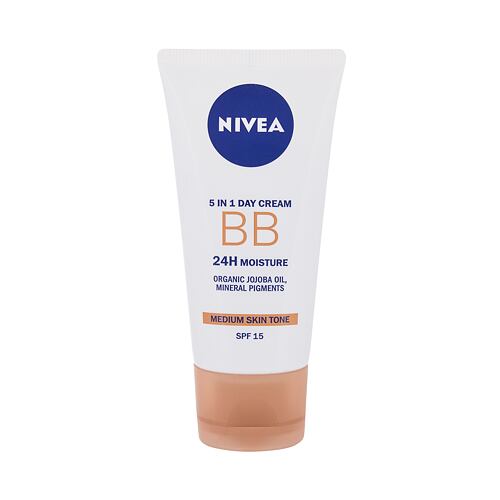 BB krém Nivea BB Cream 5in1 Day Cream SPF15 50 ml Medium poškozená krabička