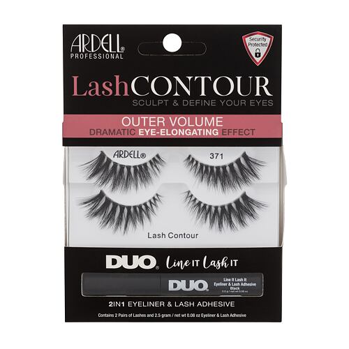 Umělé řasy Ardell Lash Contour 371 2 ks Black Kazeta