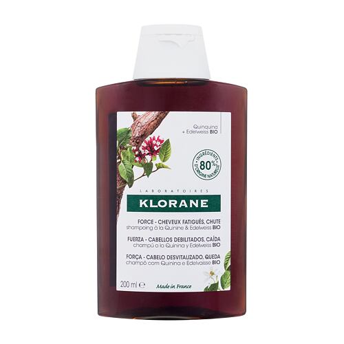 Šampon Klorane Organic Quinine & Edelweiss Strength - Thinning Hair, Loss 200 ml