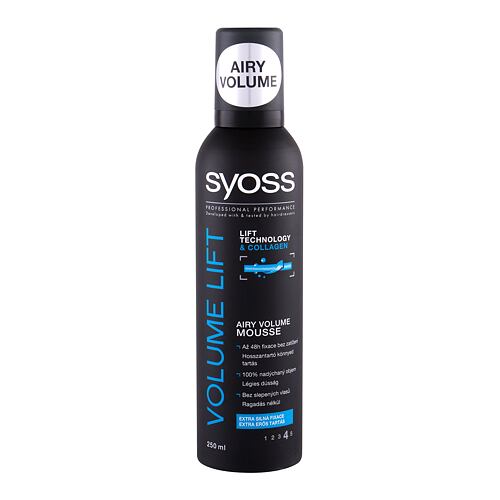 Tužidlo na vlasy Syoss Volume Lift Mousse 250 ml poškozený flakon