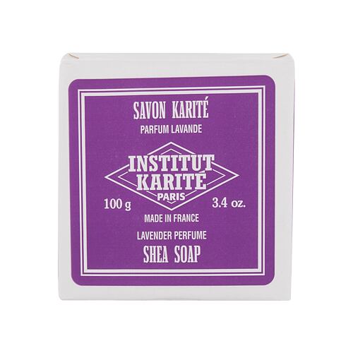 Tuhé mýdlo Institut Karité Shea Soap Lavender 100 g poškozená krabička