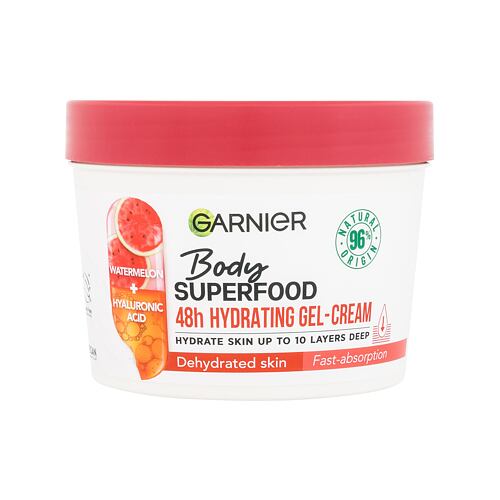 Tělový krém Garnier Body Superfood 48h Hydrating Gel-Cream Watermelon & Hyaluronic Acid 380 ml