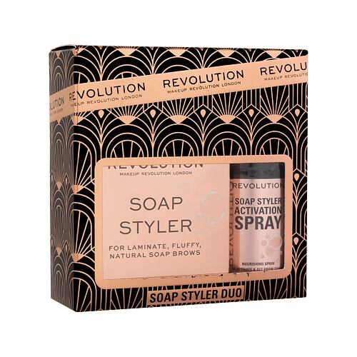 Gel a pomáda na obočí Makeup Revolution London Soap Styler+ Duo 50 ml Kazeta