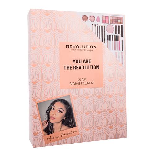 Dekorativní kazeta Makeup Revolution London You Are The Revolution 25 Day Advent Calendar 1 ks poškozená krabička Kazeta