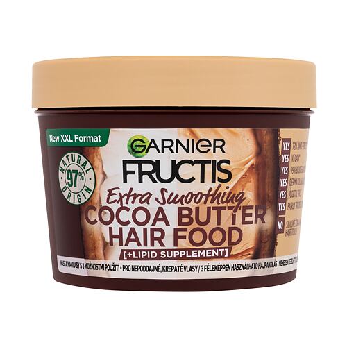 Maska na vlasy Garnier Fructis Hair Food Cocoa Butter Extra Smoothing Mask 400 ml