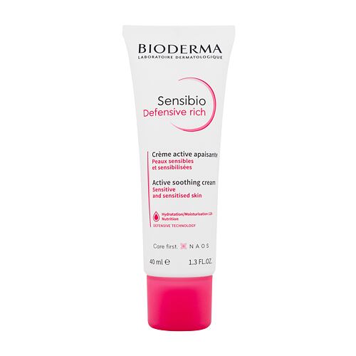 Denní pleťový krém BIODERMA Sensibio Defensive Rich Active Soothing Cream 40 ml poškozená krabička
