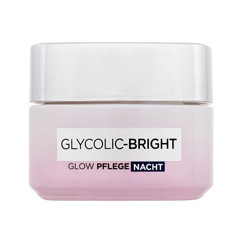 Noční pleťový krém L'Oréal Paris Glycolic-Bright Glowing Cream Night 50 ml poškozená krabička