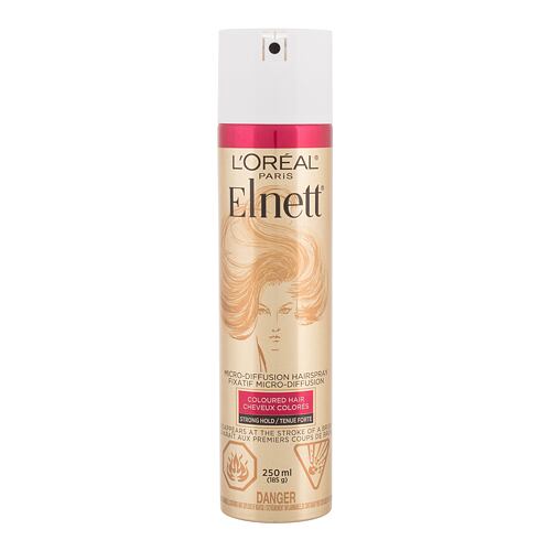 Lak na vlasy L'Oréal Paris Elnett Coloured Hair Micro-Diffusion 250 ml poškozený flakon