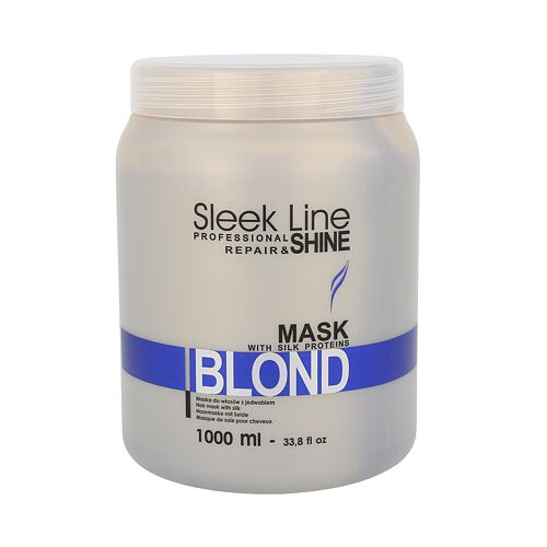 Maska na vlasy Stapiz Sleek Line Blond 1000 ml poškozený flakon