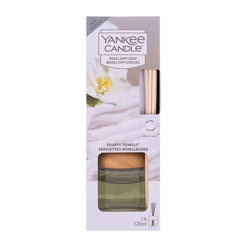 Bytový sprej a difuzér Yankee Candle Fluffy Towels 120 ml poškozená krabička