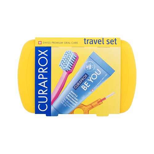 Klasický zubní kartáček Curaprox Travel Set Yellow 1 ks