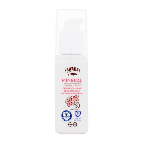 Opalovací přípravek na obličej Hawaiian Tropic Mineral Skin Nourishing Facial Milk SPF30 50 ml poškozená krabička