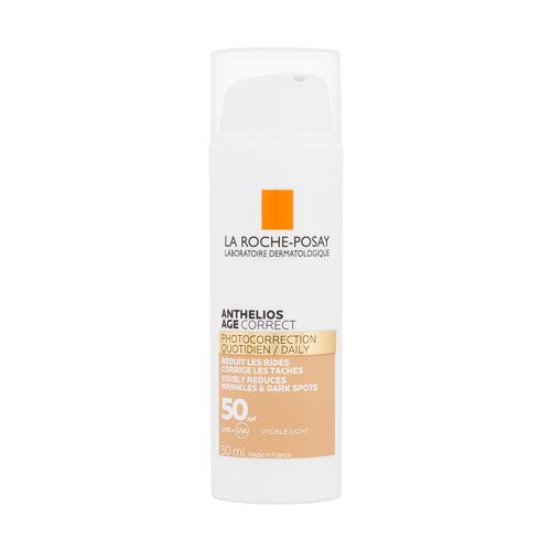 Opalovací přípravek na obličej La Roche-Posay Anthelios Age Correct Tinted SPF50 50 ml poškozená krabička
