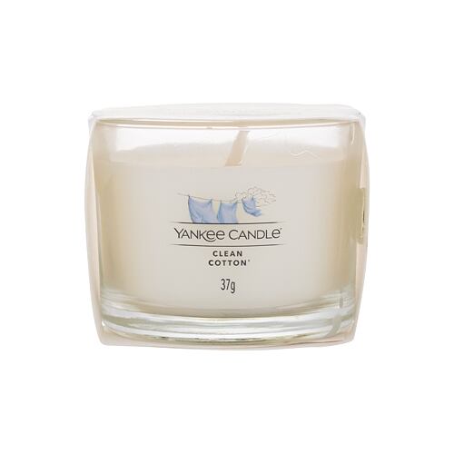 Vonná svíčka Yankee Candle Clean Cotton 37 g poškozený obal