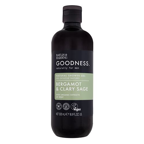 Sprchový gel Baylis & Harding Goodness Men Bergamot & Clary Sage Shower Gel 500 ml poškozený flakon