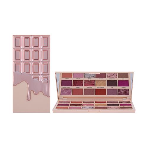 Oční stín I Heart Revolution Chocolate Eyeshadow Palette 18 g Marble Rose Gold poškozená krabička
