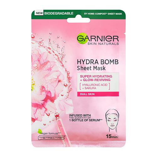 Pleťová maska Garnier Skin Naturals Hydra Bomb Sakura 1 ks