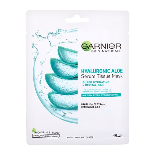 Pleťová maska Garnier Skin Naturals Hyaluronic Aloe Serum Tissue Mask 1 ks