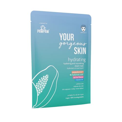 Pleťová maska Dr. PAWPAW Your Gorgeous Skin Hydrating Sheet Mask 25 ml