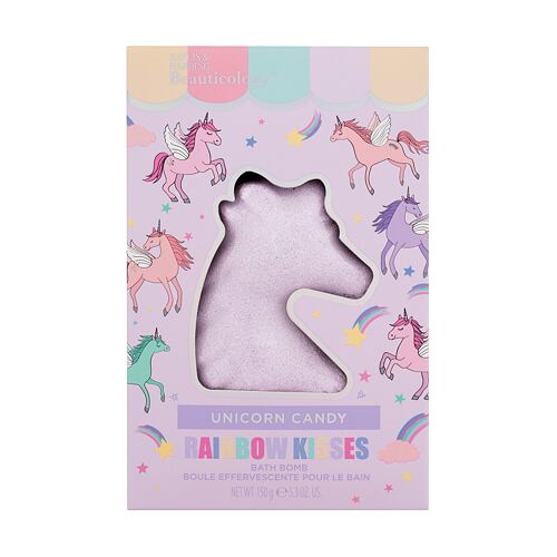 Bomba do koupele Baylis & Harding Beauticology Unicorn Magic Rainbow Kisses Bath Bomb 150 g poškozená krabička