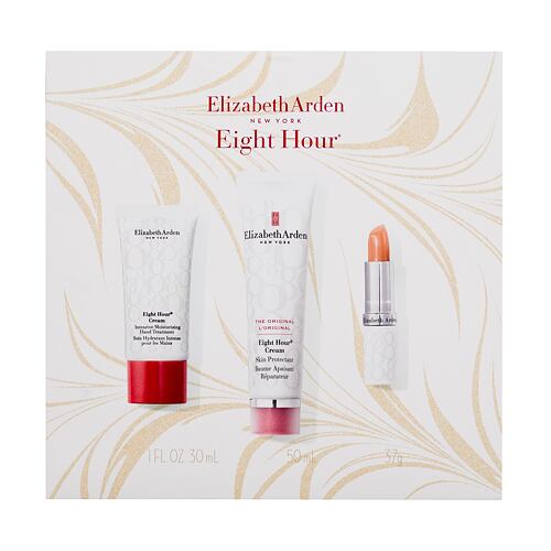 Tělový balzám Elizabeth Arden Eight Hour Cream Nourishing Skin Essentials Set 50 ml poškozená krabička Kazeta