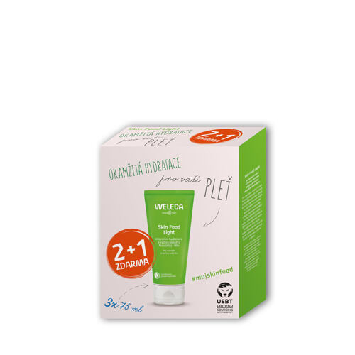Denní pleťový krém Weleda Skin Food Light Face & Body 3x75 ml