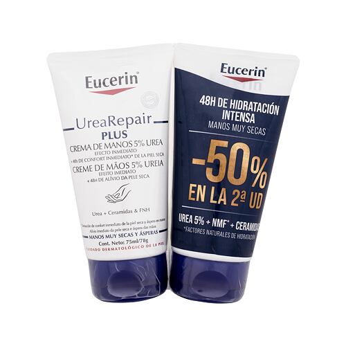 Krém na ruce Eucerin UreaRepair Plus 5% Urea Hand Cream Duo 2x75 ml