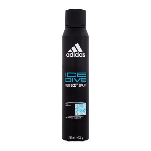 Deodorant Adidas Ice Dive Deo Body Spray 48H 200 ml poškozený flakon