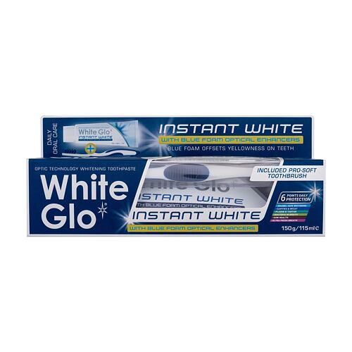 Zubní pasta White Glo Instant White 150 g poškozená krabička