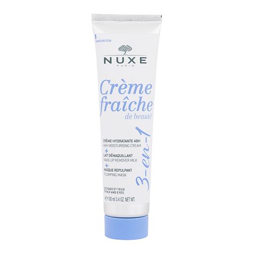 Denní pleťový krém NUXE Creme Fraiche de Beauté 3-In-1 Cream & Make-Up Remover & Mask 100 ml Tester