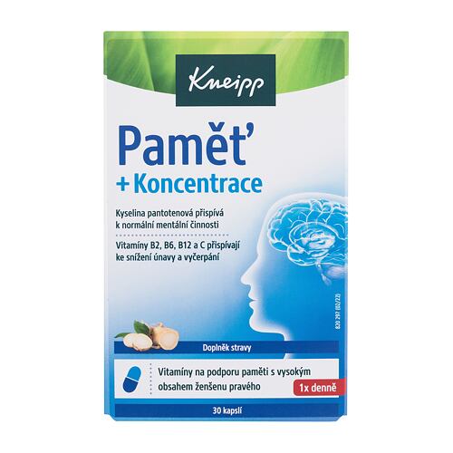 Doplněk stravy Kneipp Memory + Concentration 30 ks