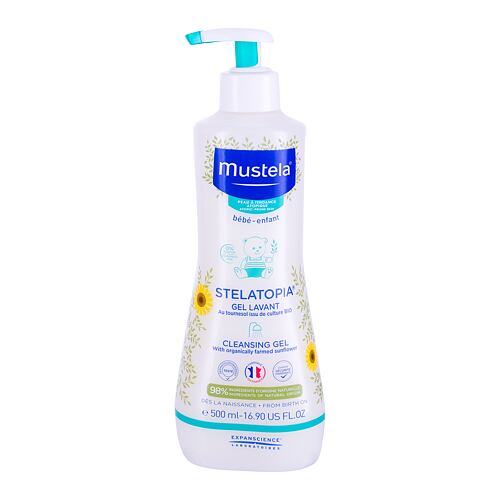 Sprchový gel Mustela Bébé Gentle Cleansing Gel Hair and Body 500 ml poškozený flakon