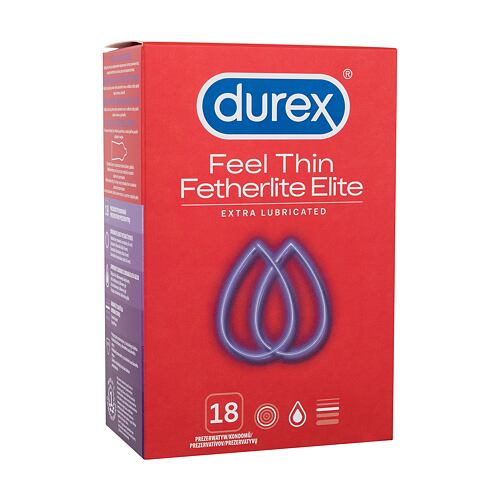 Kondomy Durex Feel Thin Extra Lubricated 18 ks poškozená krabička