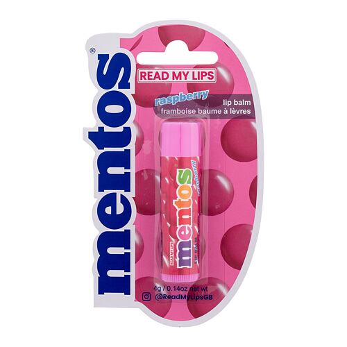 Balzám na rty Read My Lips Mentos Raspberry Lip Balm 4 g