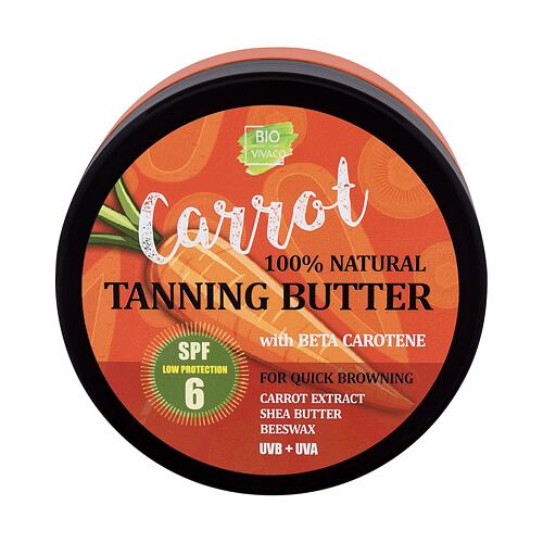 Opalovací přípravek na tělo Vivaco Bio Carrot Tanning Butter SPF6 150 ml