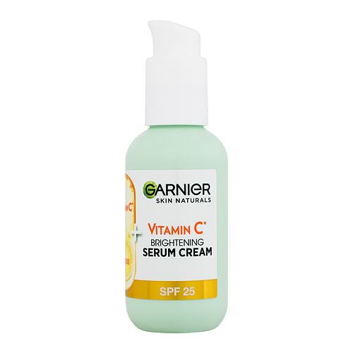 Pleťové sérum Garnier Skin Naturals Vitamin C Brightening Serum Cream SPF25 50 ml poškozená krabička